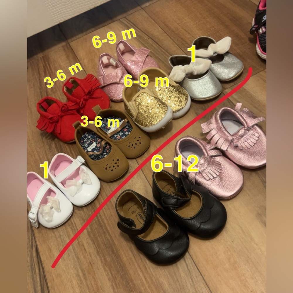 Pink and Silver Baby Shoes